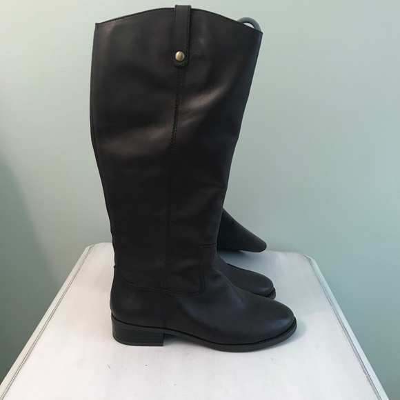 NWT INC leather brown high boots - Picture 1 of 9